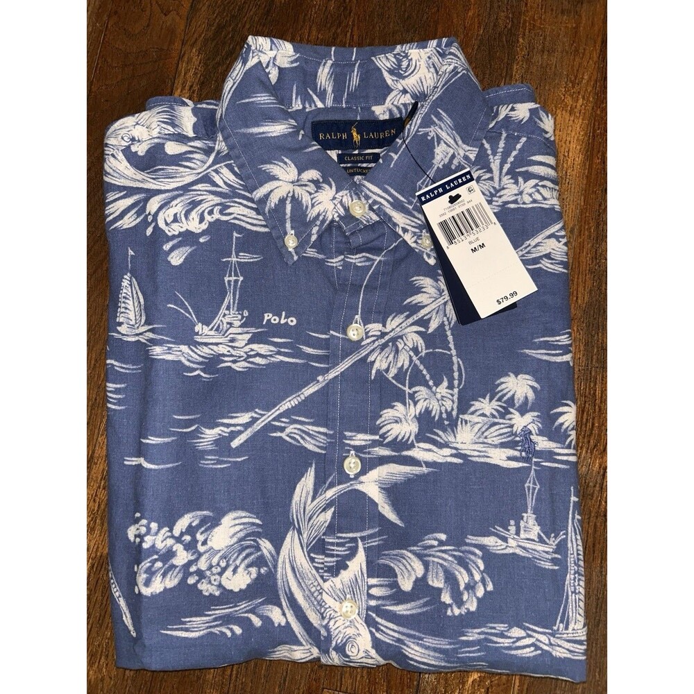 Men’s Shirt Short Sleeve Polo By Ralph Lauren Size M NWT